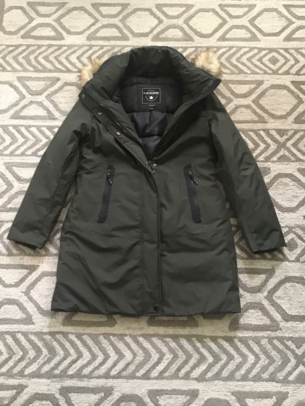 Noise Long Faux Fur Hooded Parka (NWOT)